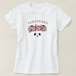 Personalisiertes Damen-T-Shirt mit Panda-Bär-Gesic T-Shirt