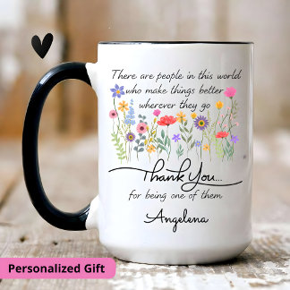 Personalisiertes Dankeschön-Geschenk, Lehrer Anerk Zweifarbige Tasse