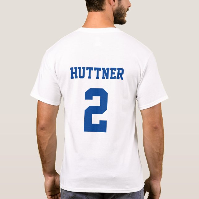 Personalisiertes Dawg-T-Shirt - Name und Nummer hi T-Shirt (Rückseite)