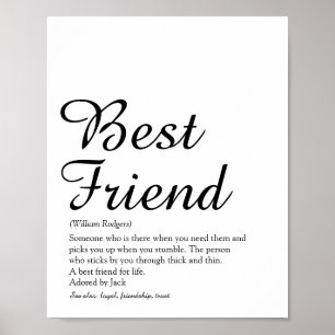 Personalisiertes Definitionsskript für den besten  Poster