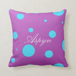 Personalisiertes dekoratives Polka-Punkt-Kissen Kissen