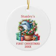 Personalisiertes Delfin-Weihnachten