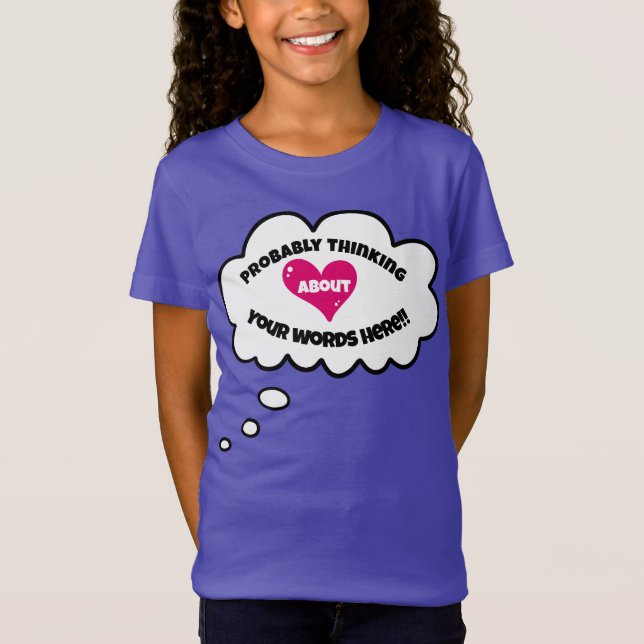 Personalisiertes Denken über T - Shirt (Vorderseite)