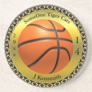 Personalisiertes Design der Basketball Champions L Getränkeuntersetzer