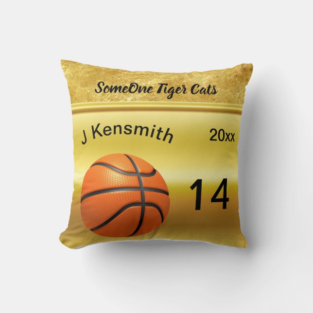 Personalisiertes Design der Basketball Champions L Kissen (Vorderseite)