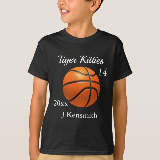 Personalisiertes Design der Basketball Champions L T-Shirt (Vorderseite)
