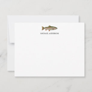 Personalisiertes Design für Angler – Forellen-Ange Mitteilungskarte