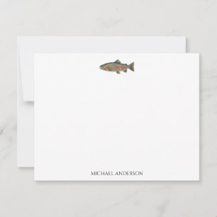Personalisiertes Design für Angler – Forellen-Ange Mitteilungskarte