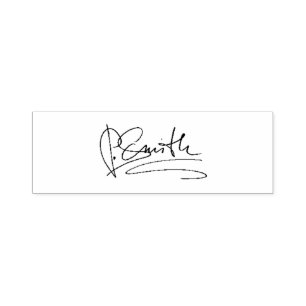 Personalisiertes Design für handgeschriebene Unter Permastempel