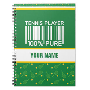 Personalisiertes Design für Tennisspieler, Trainer Notizblock