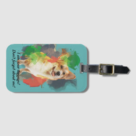 Personalisiertes Design "Hübsch Corgi". Gepäckanhänger