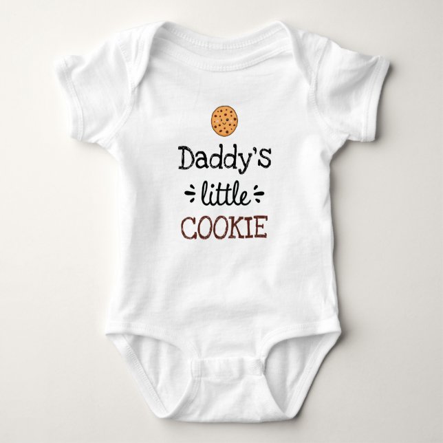 Personalisiertes Design | [Text] Kleines Cookie Baby Strampler (Vorderseite)