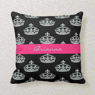 Personalisiertes Diamant-Prinzessincrown Kissen