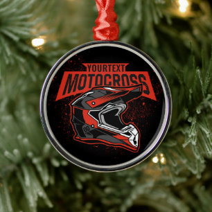 Personalisiertes Dirt Bike Motocross Racing Helm Ornament Aus Metall