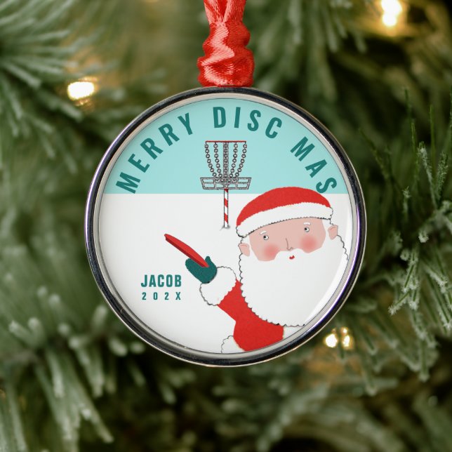 Personalisiertes Disk Golf-Geschenk Ornament Aus Metall (Baum)