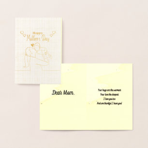 Personalisiertes DIY Muttertag mit originalem Gedi Folienkarte