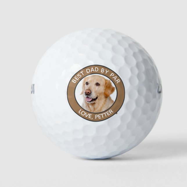 Personalisiertes Dog-Foto anpassen Golfball (Vorderseite)