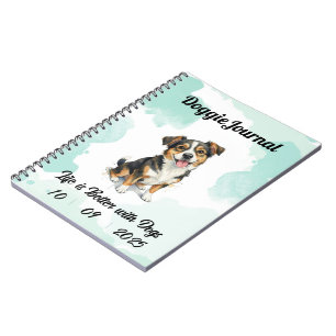 Personalisiertes Doggie Journal - Benutzerdefinier Notizblock