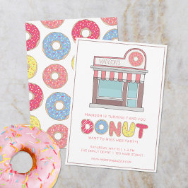 Personalisiertes Donut-Shop-Party Einladung