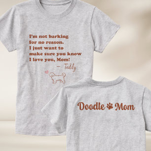 Personalisiertes Doodle-Mama-T-Shirt mit individue T-Shirt