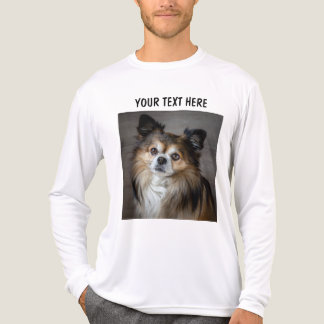 Personalisiertes doppelseitiges Foto und Text Tri-Blend Shirt