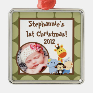 Personalisiertes Dschungelspiel Ornament Aus Metall