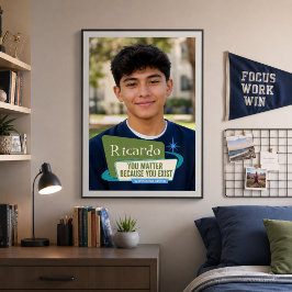 Personalisiertes 'Du bist wichtig'-Fotoschenkung Poster