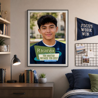 Personalisiertes 'Du bist wichtig'-Fotoschenkung Poster