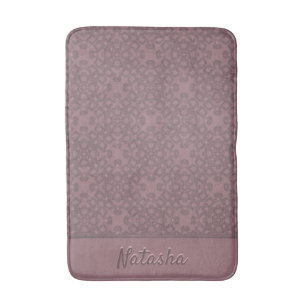 Personalisiertes Dusty-Rose-Muster Badematte