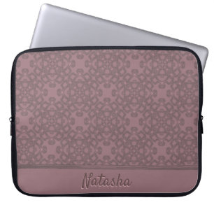 Personalisiertes Dusty-Rose-Muster Laptopschutzhülle