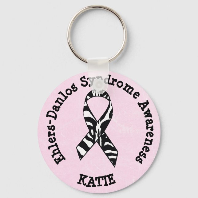 Personalisiertes Ehlers-Danlos-Syndrom Schlüsselke Schlüsselanhänger (Vorderseite)