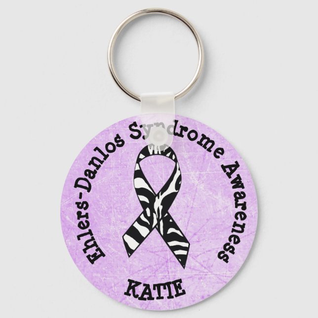 Personalisiertes Ehlers-Danlos-Syndrom Schlüsselke Schlüsselanhänger (Vorderseite)