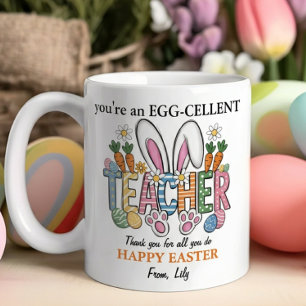 Personalisiertes Ei-zellent Lehrergeschenk zur Wer Kaffeetasse
