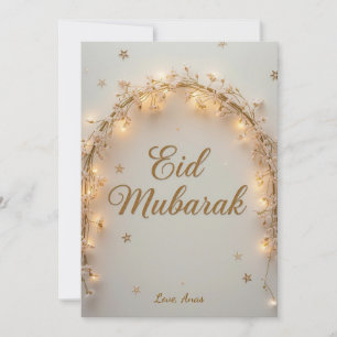 Personalisiertes Eid Mubarak  Feiertagskarte