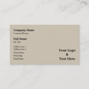 Personalisiertes Eigenes Logo & Text Visitenkarte