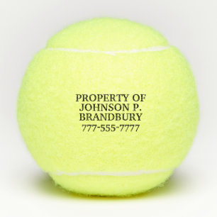 Personalisiertes Eigentum Tennisbälle