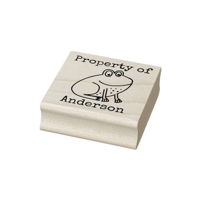 Personalisiertes Eigentum von Cartoon, gefroren Gummistempel (Stempel)