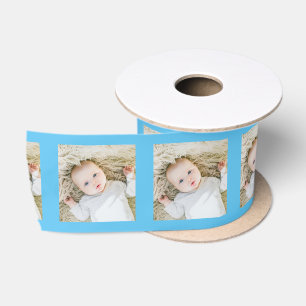 Personalisiertes Ein-Foto-Baby Satinband