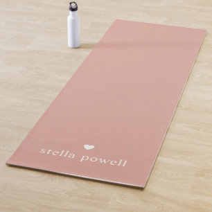 Personalisiertes Einfaches Herz Yogamatte