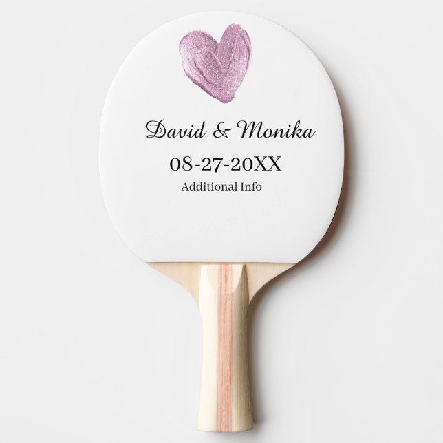 Personalisiertes einfaches Hinzufügen eines Button Tischtennis Schläger (Vorderseite)
