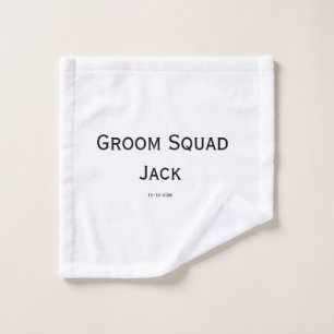 personalisiertes einfaches Monogramm mit Ihrem Nam Badhandtuch Set