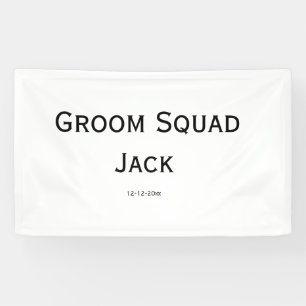 personalisiertes einfaches Monogramm mit Ihrem Nam Banner