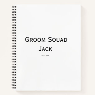 personalisiertes einfaches Monogramm mit Ihrem Nam Notizbuch