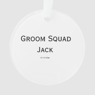 personalisiertes einfaches Monogramm mit Ihrem Nam Ornament