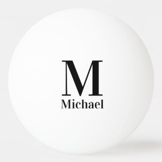 Personalisiertes einfaches Monogramm Tischtennisball