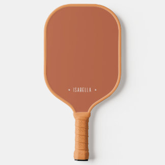 Personalisiertes Einfaches Terracotta Pickleball P Pickleball Schläger
