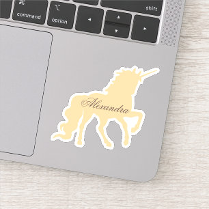 Personalisiertes Einhorn Aufkleber