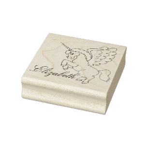 Personalisiertes Einhorn Gummistempel