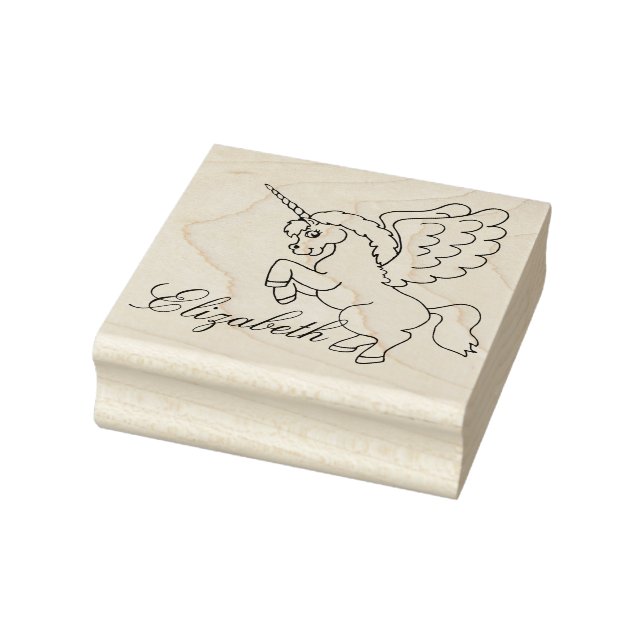 Personalisiertes Einhorn Gummistempel (Stempel)