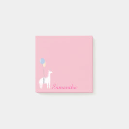 Personalisiertes Einhorn mit Balloons Post-It-Note Post-it Klebezettel